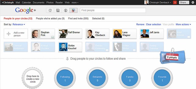 Mit einfacherer Bedienung und mehr Dat...ll Google+ gegenber Facebook punkten.  | Foto: dpa