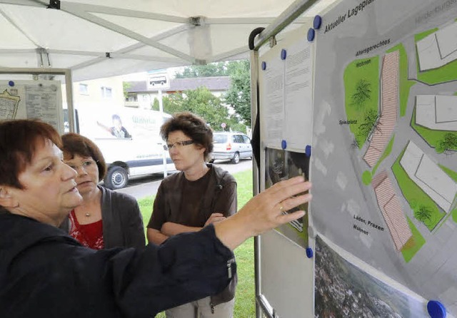 Gemeindertin Renate Baumgartner erlu...ssierten die Planung fr den Dreispitz  | Foto: Markus Zimmermann