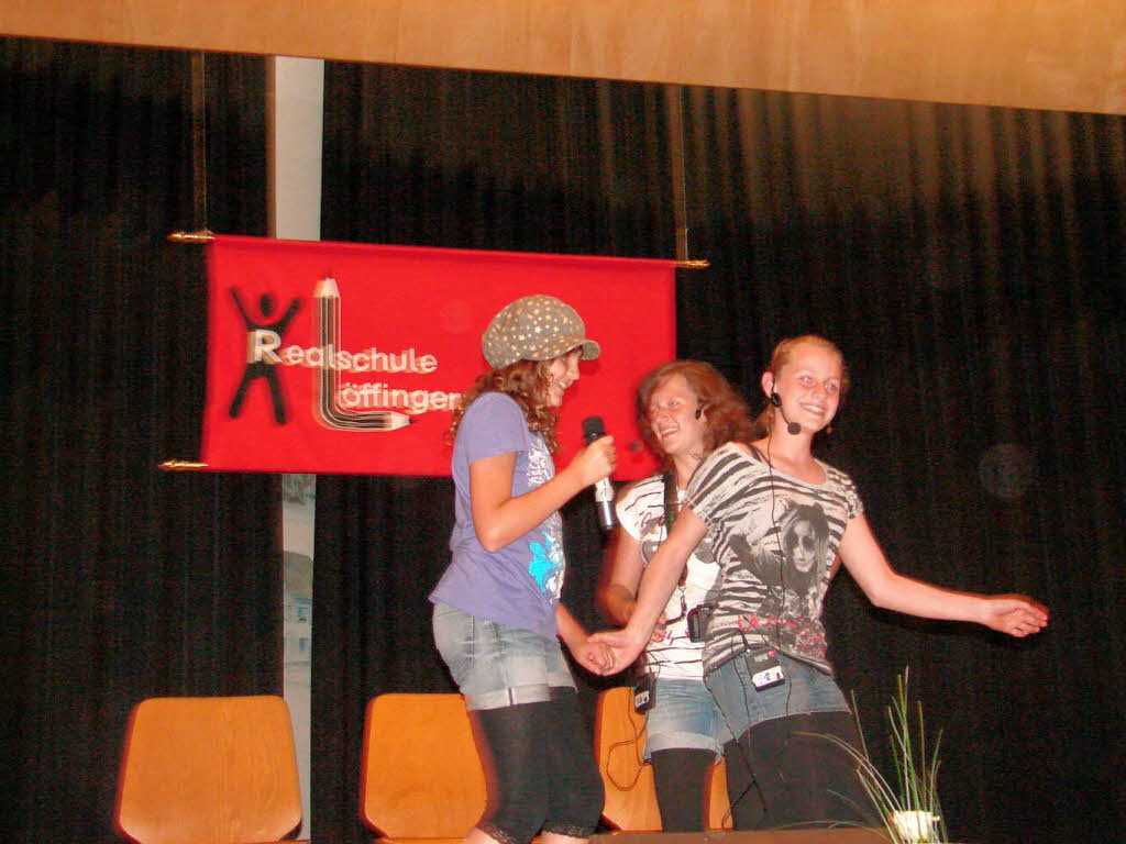 Icebreaker: Die drei Englnderinnen Jana Kaiser, Anna Schwrer und Vanessa Wolf brachen sofort das Eis.