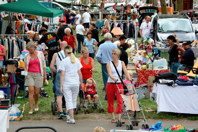 Sehr gut besucht war der 17. Riesenflo... am  Samstag  auf dem Weinfestgelnde.  | Foto: Christine Aniol