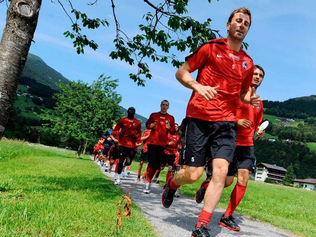 Lief vorne weg: Heiko Butscher im Trainingslager.  | Foto: schn