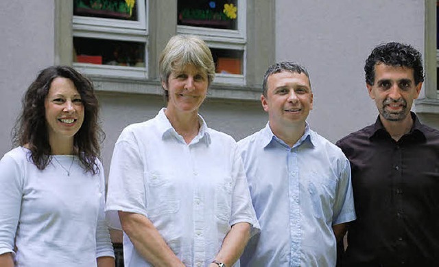 Susanne Pretzsch, Sonja Eiche, Vedat A...n der Hebelschule besser integrieren.   | Foto: Thomas Loisl Mink