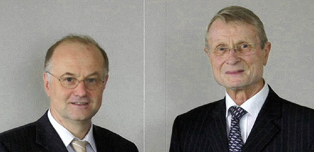 Dr. Ing. Peter Osypka (rechts), hier m...rofessor an der Hochschule Offenburg.   | Foto: privat