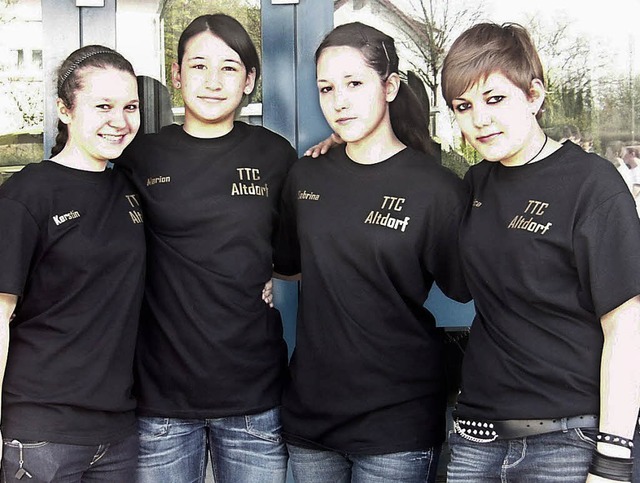 Das meisterliche Team (von links): Ker...r, Sabrina Beck, Jessica Ziegelhfer.   | Foto:  Verein