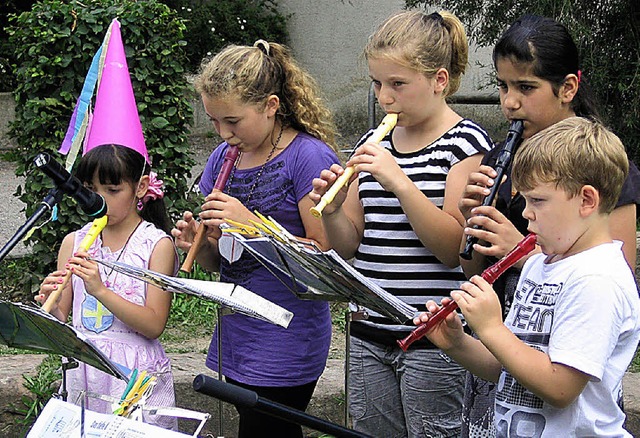 Zum Ritterfest gehrte natrlich auch die entsprechende Musik.   | Foto: BZ