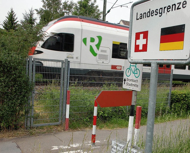 Eine S-Bahn-Station bei der Landesgren...en-Analyse eingebunden werden knnen.   | Foto: Trenz