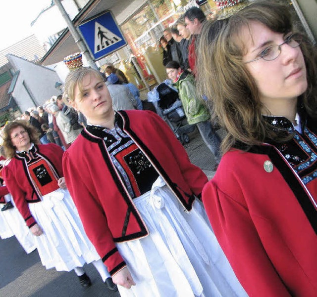 Zu Fridlini ist die Trachtenvereinigun...r der Stadtmusik zum 200. Geburtstag.   | Foto: Archivfoto: Hildegard Siebold