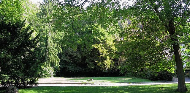 Im hinteren Bereich des Rosengartens b...gebude fr die Zehnttrotte entstehen.  | Foto: Privat