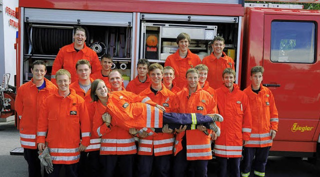 Die jungen Vogtsburger Feuerwehrleute ...s Kreisfeuerwehrverbandes sehr gut ab.  | Foto: privat