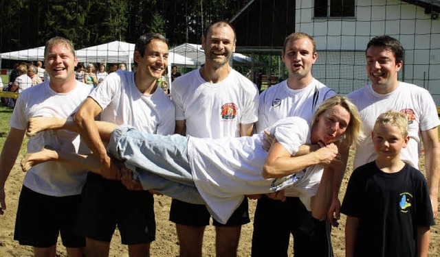 &quot;Christinas starke Jungs&quot; wa...olleyball-Turnier des SV Bettmaringen.  | Foto: Dietmar Noeske