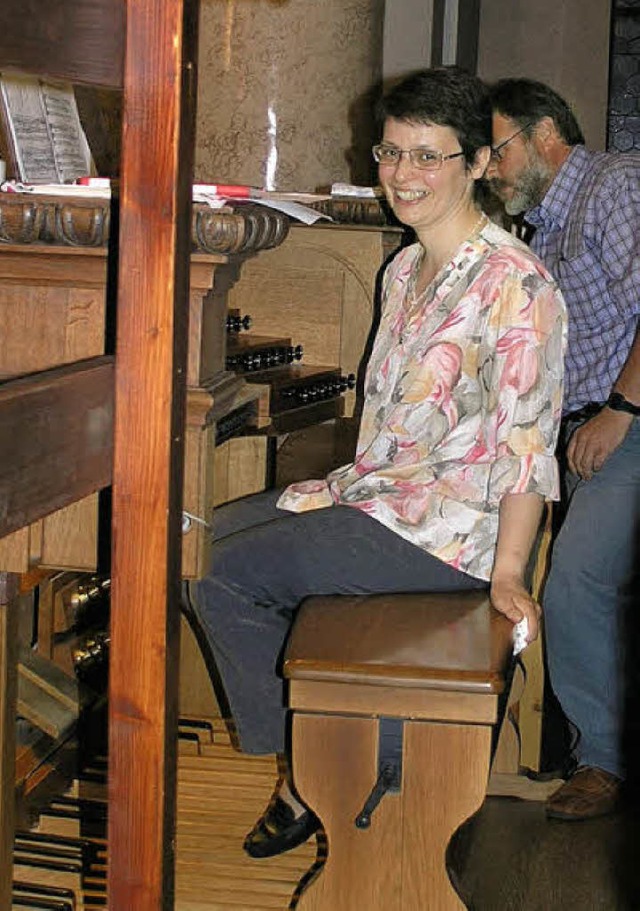 Beim zweiten Orgelkonzert der internat...egleiterin in sakralen Handlungen vor.  | Foto: Margrit Matyscak