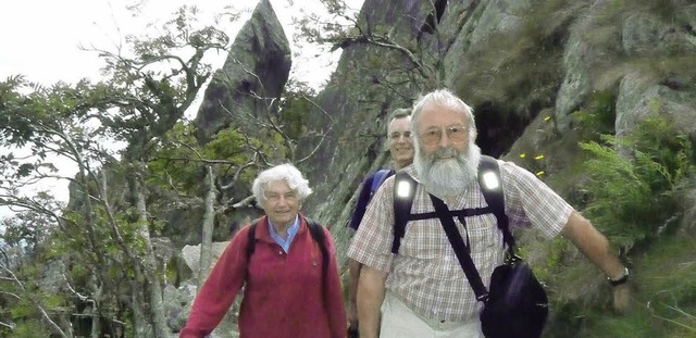 Wanderfhrer Dieter Hrdt lotste die K... zum 1302 Meter hohen Gazon de Faing.   | Foto: ilse mascha