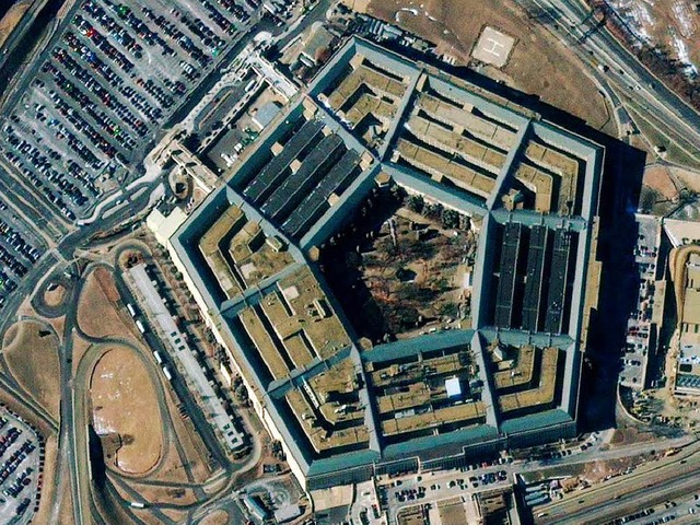 Das Pentagon aus der Satellitenperspektive.  | Foto: siehe Beschreibung