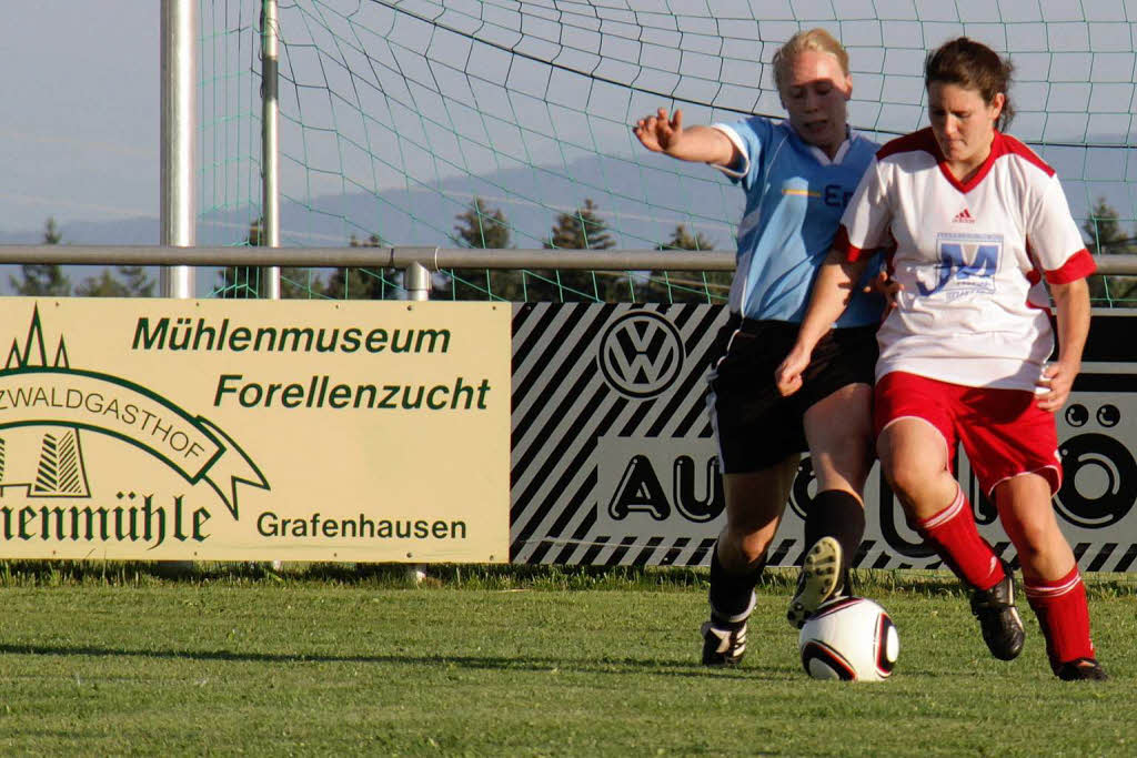 Damenfuball: VfB Mettenberg gegen FC Riedschingen. Das Spiel konnten die Heimmannschaft mit 5:1 Toren gewinnen