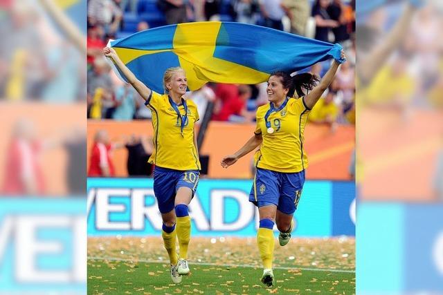 Schweden feiert den dritten Platz