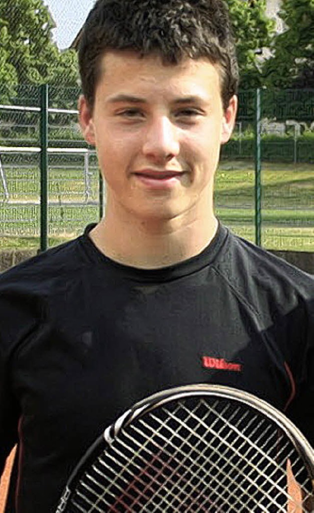 Joshua Zeoli vom TC Bad Sckingen gewann sein Einzel.   | Foto: Privat