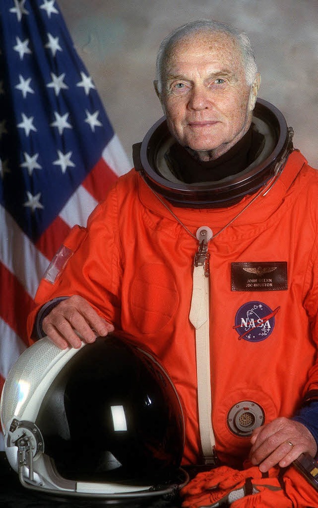 Ein nationaler Held der USA wird 90: der Astronaut John Glenn.   | Foto: Nasa