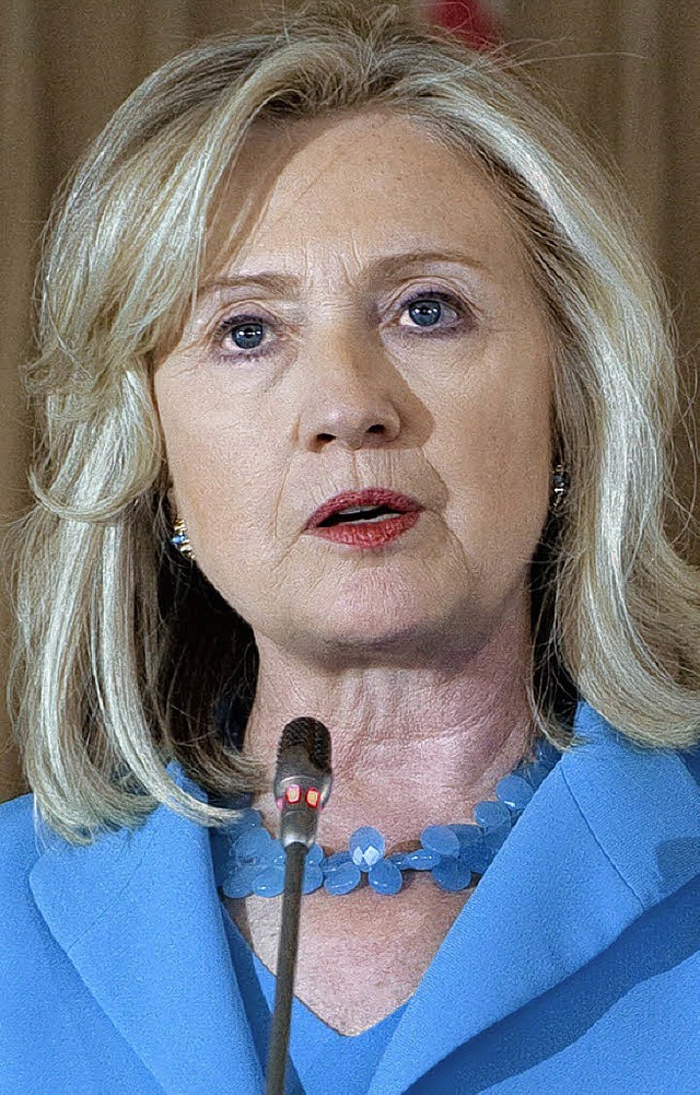 Versprach Hilfe: US-Auenministerin Hillary Clinton  | Foto: AFP