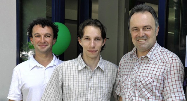 Detlef Neu, Joel Girard und Josha Frey r (von links)   | Foto: Gramespacher