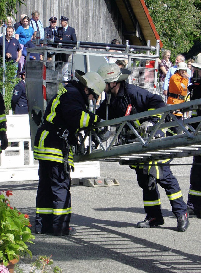 Das 50 jhrige Bestehen der  Feuerwehr Ebnet wurde gebhrend gefeiert.  | Foto: Burkhard Hentschel