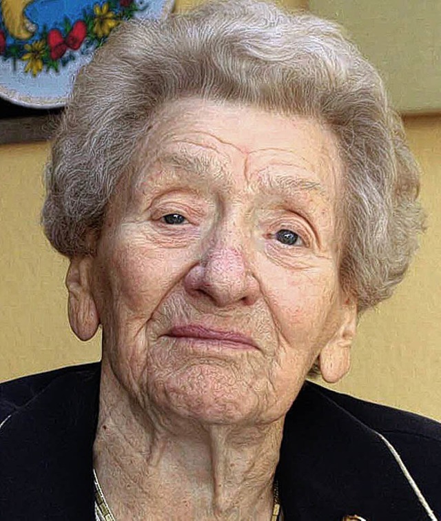 Luise Berta Mller starb im Alter von 105 Jahren.  | Foto: u. Hiller