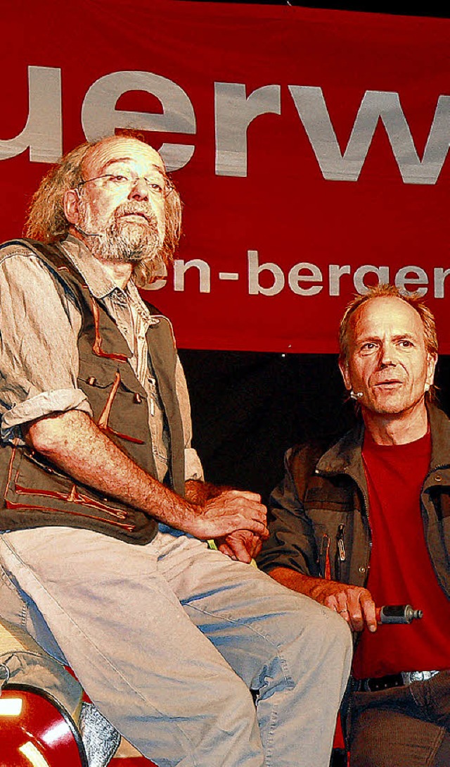 Mit der &#8222;Ich-und-Ich-Lsch-AG&#8...: Reiner Rbhausen und Heiner Kmmer.   | Foto: TILLESSEN