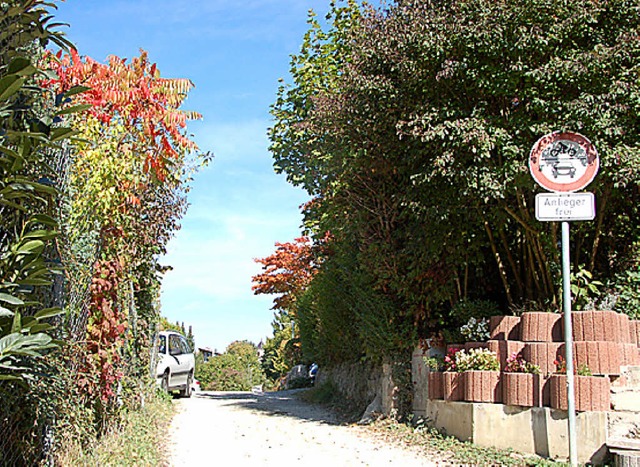 Rebgasse: Ausweiter umstritten.  | Foto: Daniel Gramespacher