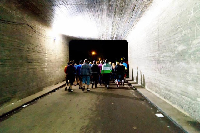 Kein gutes Gefhl: im Tunnel unter der Autobahn.  | Foto: dominic rock