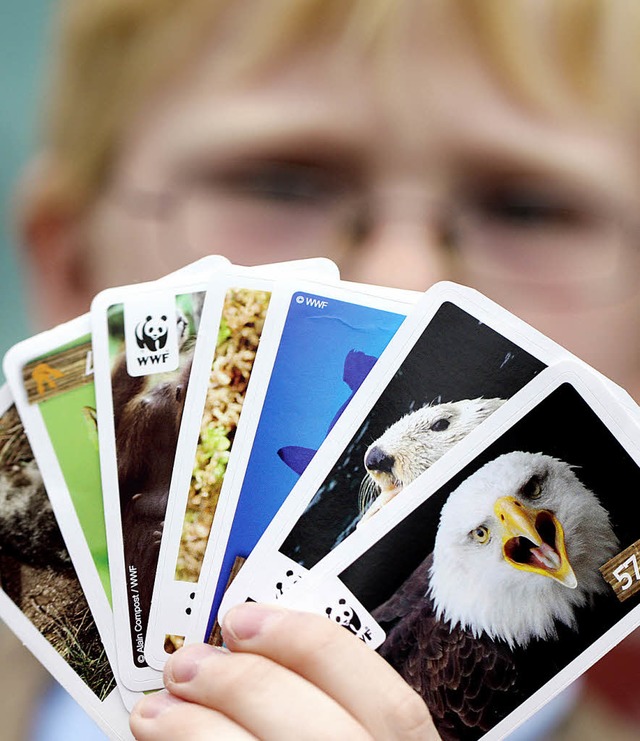 Adler oder Biber? Bei Kindern sind die Sammelbilder beliebt.   | Foto: dpa