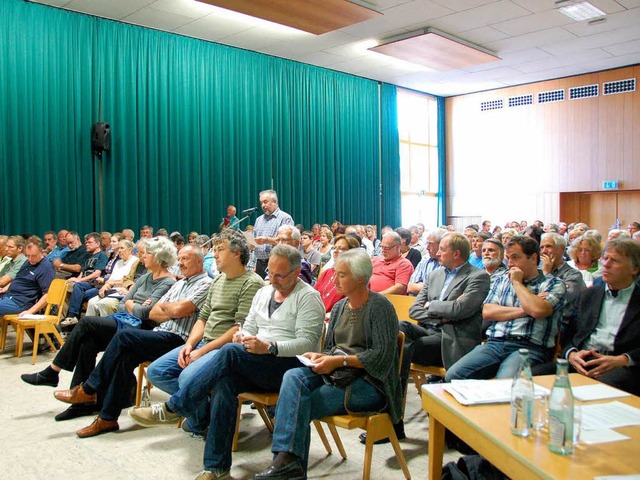 Zu Beginn der Gemeinderatssitzung trug...2;Pro Rheinaue Kleinkems&#8220;  vor.   | Foto: Herbert Frey