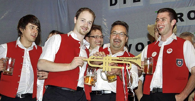 Sieger des Wettbewerbs waren die &#822...222;goldene Trompete&#8220; entgegen.   | Foto: Schle