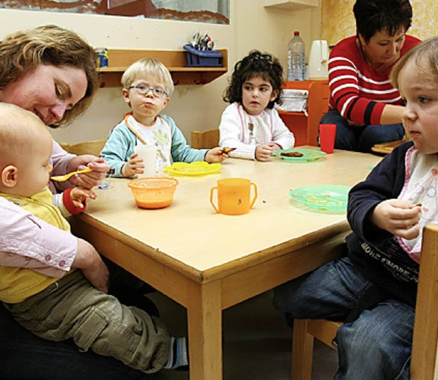 Der Betreuungsbedarf fr Kinder unter drei wchst.   | Foto: ddp
