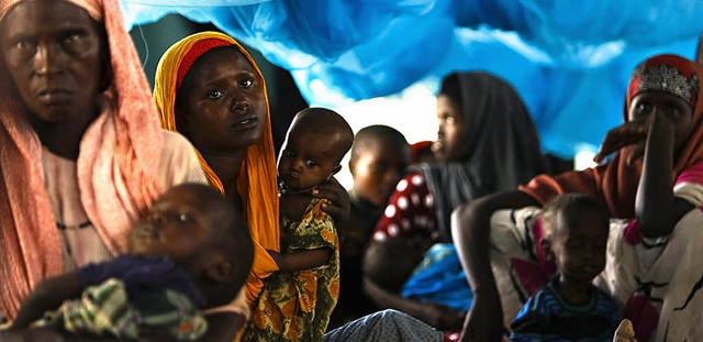 Flchtlinge aus Somalia in einem Lager in Kenia  | Foto: dpa