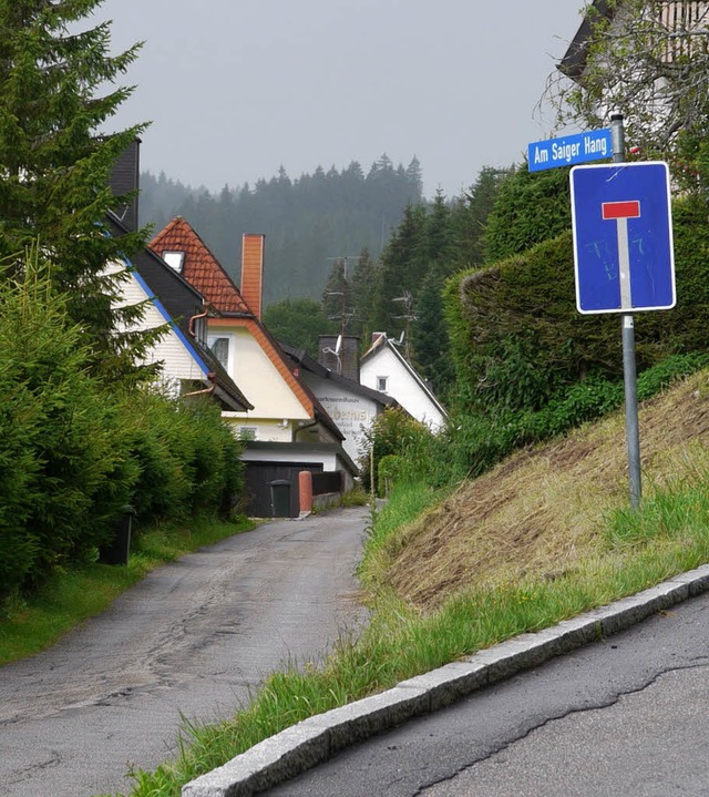 Nur ein schmaler Weg fhrt zum neuen F...r Feuerwehr das Haus anfahren mssen.   | Foto: thomas Winckelmann