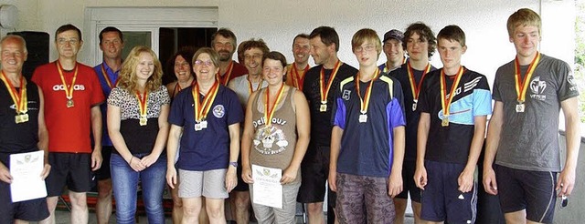 Die  erfreuten Sieger der  Offenen Landesmeisterschaft.   | Foto:  Verein