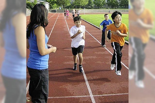 Laufen fr Zaun um den Goetheschulen-Pausenhof