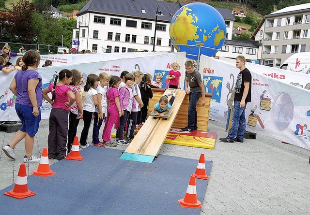 Die &#8222;Kinderturn-Welt&#8220; war in Todtnau zu Gast.   | Foto: Ulrike Jger