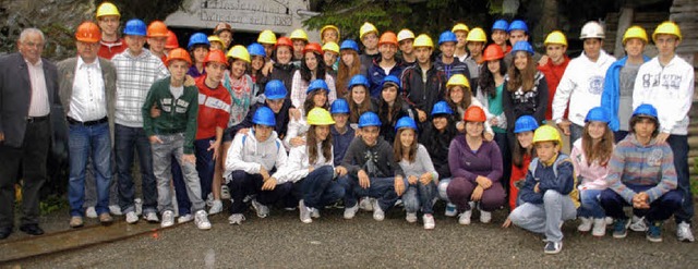 Schulklassen aus Spanien wurden von Jo...her des Bergwerk Finstergrund geehrt.   | Foto: Verena Wehrle