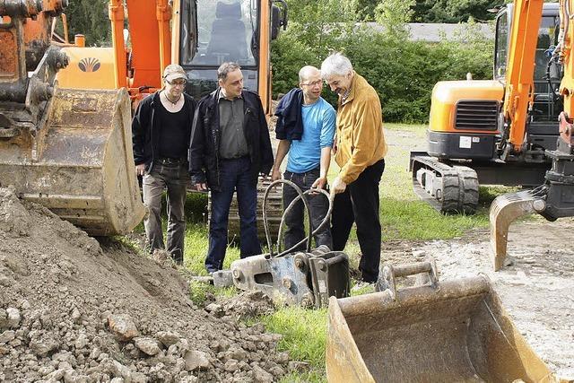 Schweres Gert fr das Projekt 