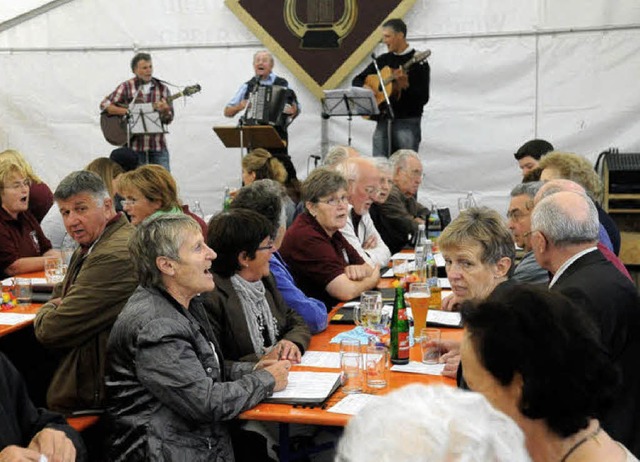 Immer wieder ein Renner: das Volksliedersingen   | Foto: wolfgang knstle