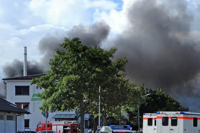 Fotos: Brand in den Gutta-Werken in Schutterwald