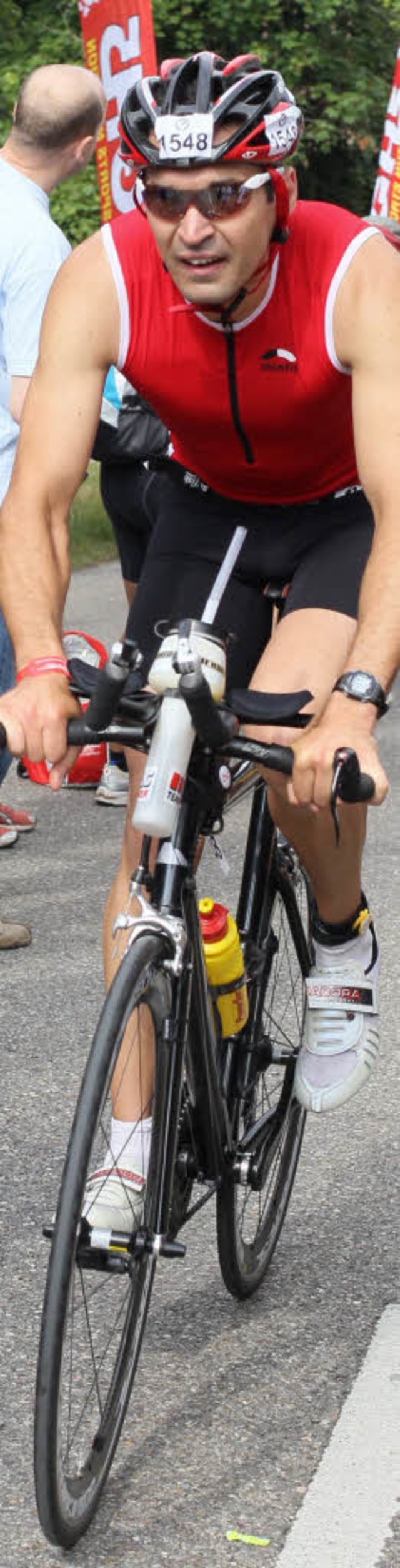 Gabor Lengyel misst sich regelmig in... an der Leistung anderer Triathleten.   | Foto: Privat
