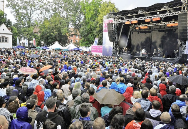 Bereits bei der Vorband &quot;Livingst...die &quot;Unheilig&quot; hren wollten  | Foto: Markus Zimmermann