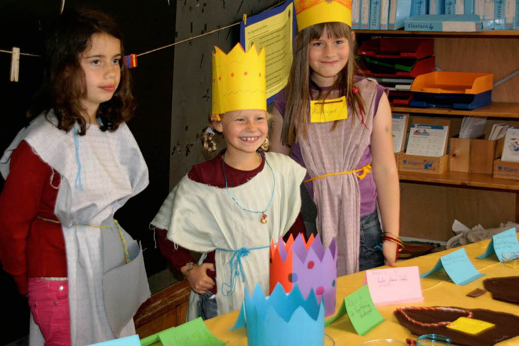 "Leben wie im Mittelalter", so lautete das klassenbergreifende  Projekt an der Grundschule Grafenhausen