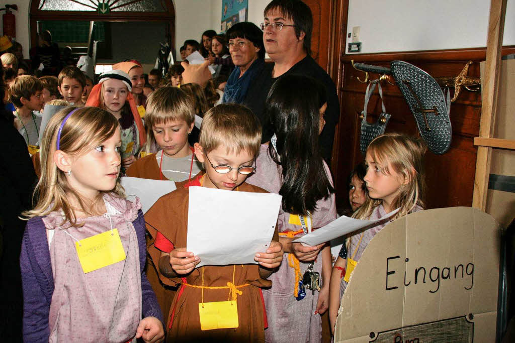 "Leben wie im Mittelalter", so lautete das klassenbergreifende  Projekt an der Grundschule Grafenhausen