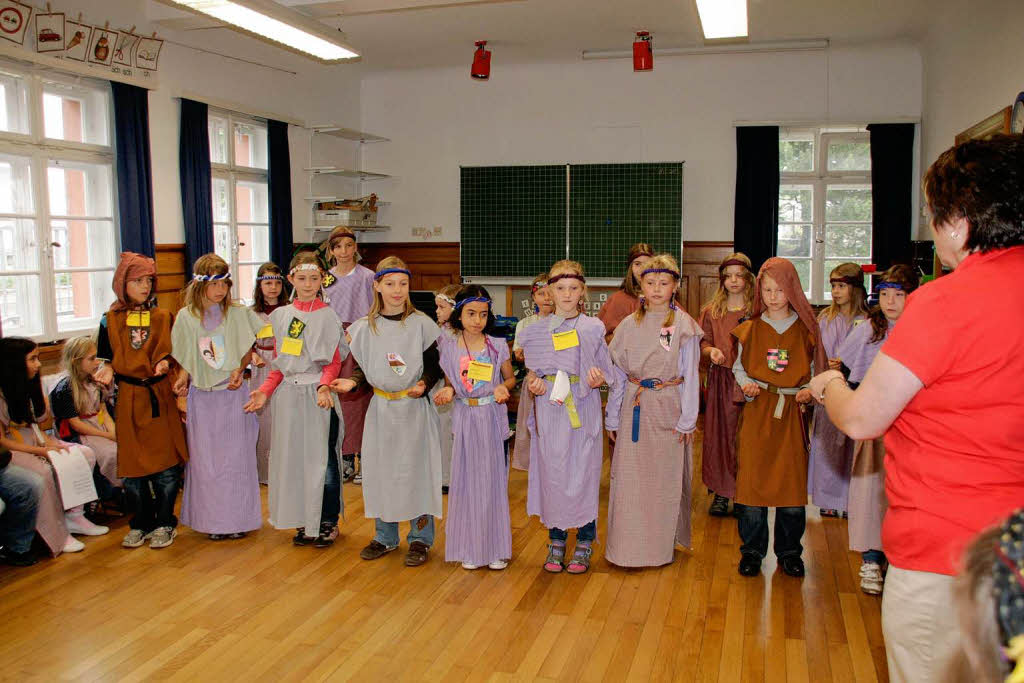 "Leben wie im Mittelalter", so lautete das klassenbergreifende  Projekt an der Grundschule Grafenhausen