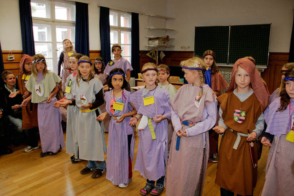 "Leben wie im Mittelalter", so lautete das klassenbergreifende  Projekt an der Grundschule Grafenhausen