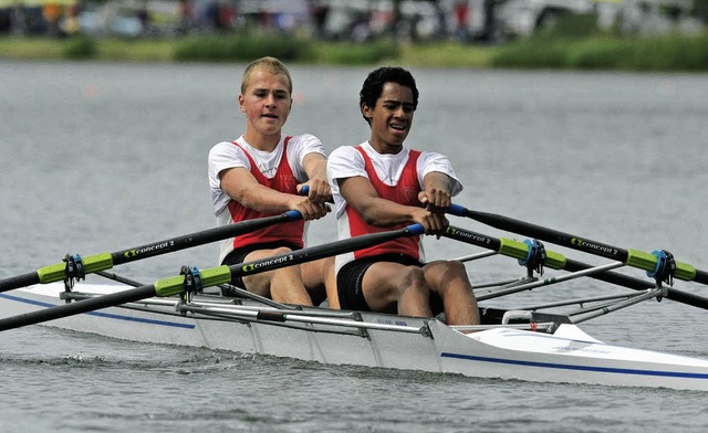 Der Breisacher B-Junioren-Doppelzweier...n Endlauf, war dort aber ohne Chance.   | Foto: Patrick Seeger