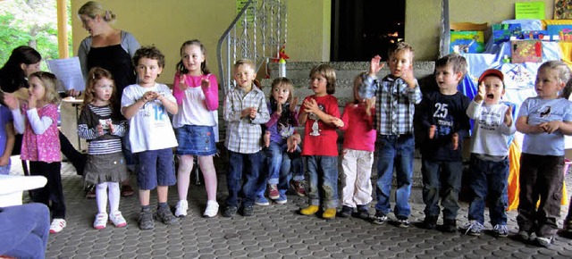 Kreative Kinder  stellten sich beim Sommerfest  vor.  | Foto: Reiner Merz