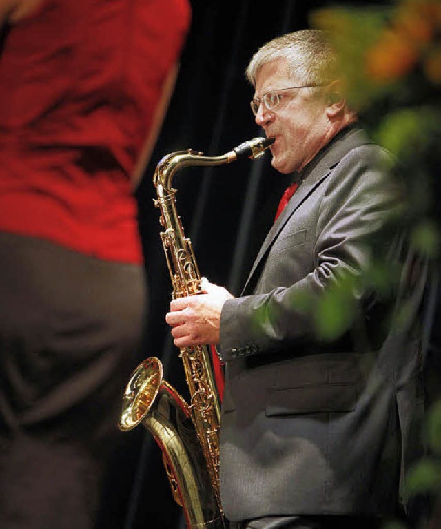 Michael Ruf, Tenorist des Deutschen Saxophonquartetts   | Foto: Christoph Breithaupt